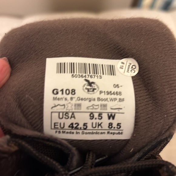 LIKE NEW Mens’ Georgia Waterproof Boot 9.5W - Picture 6 of 8